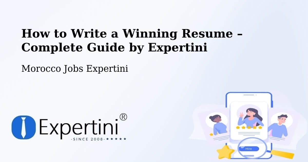 Resume Writing Guide for Job Seekers – Tata - Tata, Morocco Jobs Expertini
